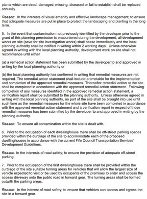 Planning Permission Conditions- click for photo gallery